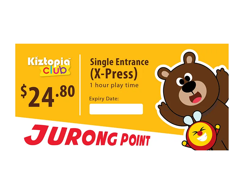 Jurong Point - Single Admission - X-press (1 Hour)