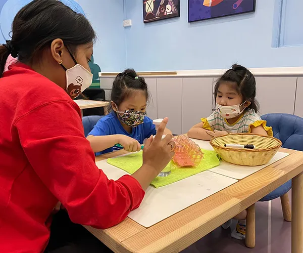 Interactive play zones at Kiztopia Jurong Point