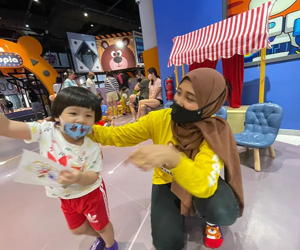 Space-themed learning at Kiztopia Jurong Point