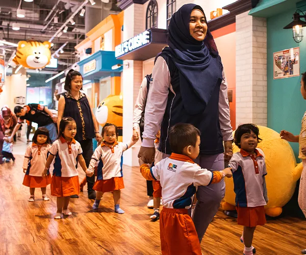 Educational play areas at Kiztopia Marina Square