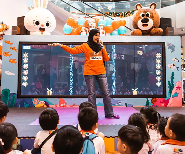 Children learning through play at Kiztopia Marina Square