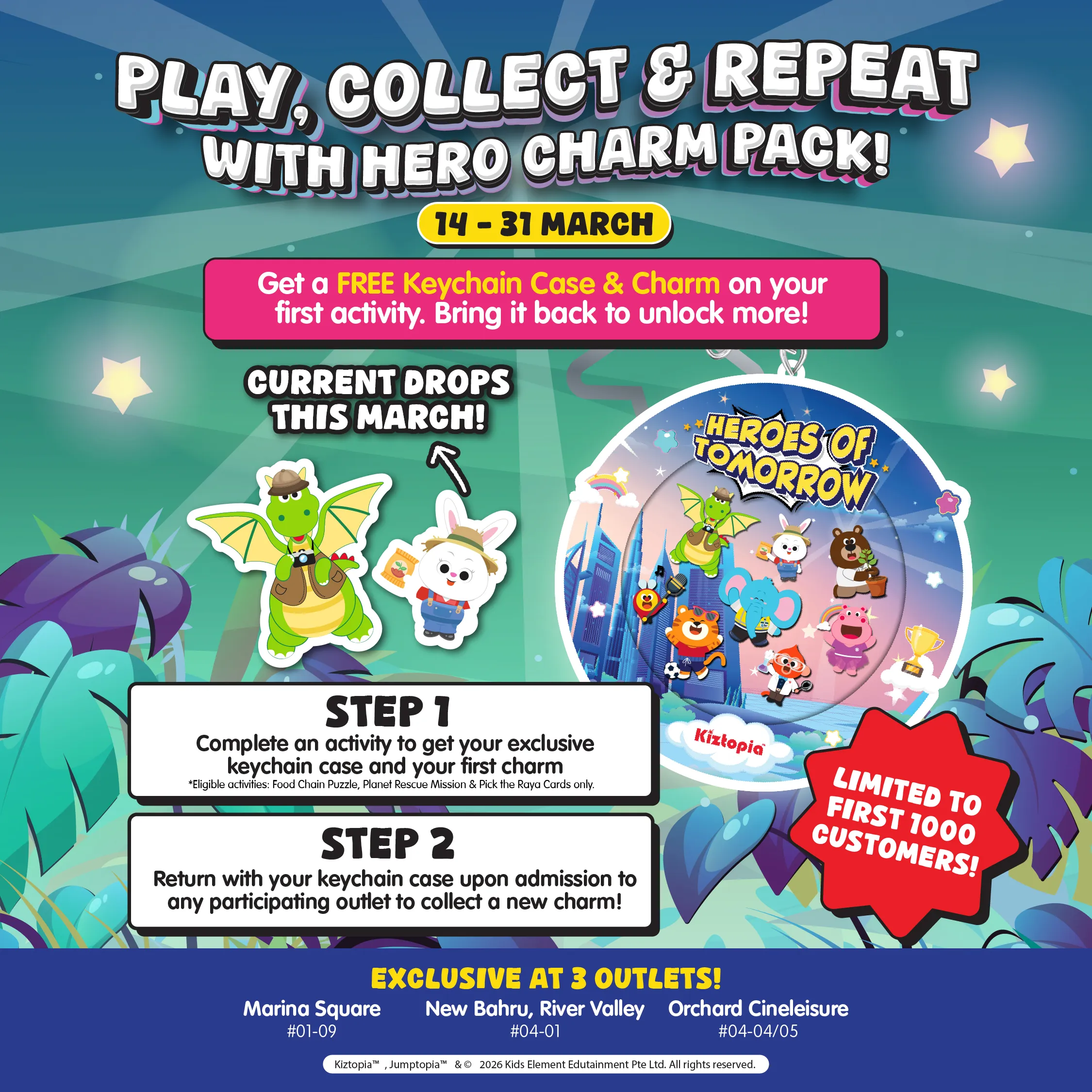 Play, Collect & Repeat with Hero Charm Pack!