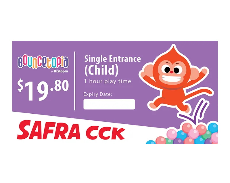 Choa Chu Kang - Single Entrance - Child Only (1 hour)