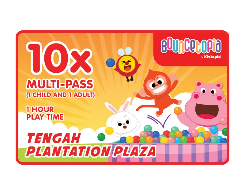 Tengah - 10x Admission (1 hour)