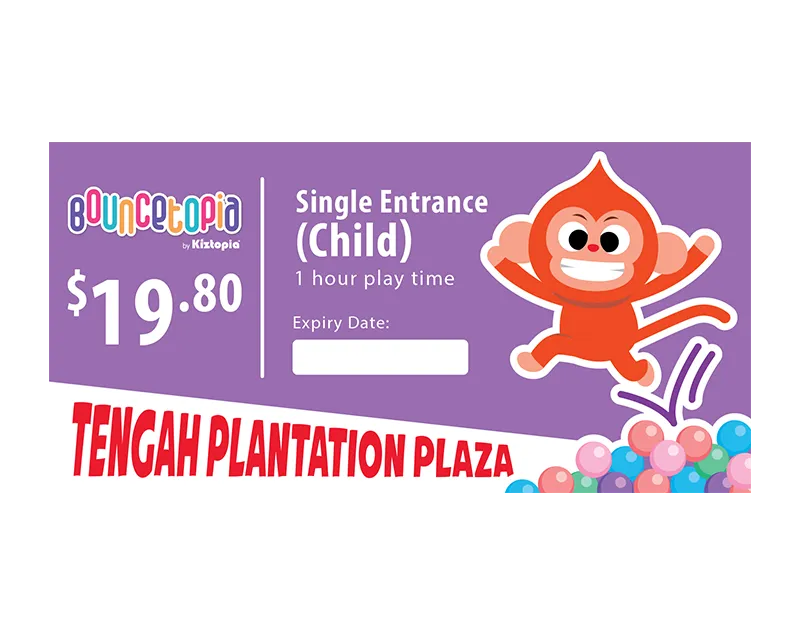 Tengah - Single Entrance - Child Only (1 hour)