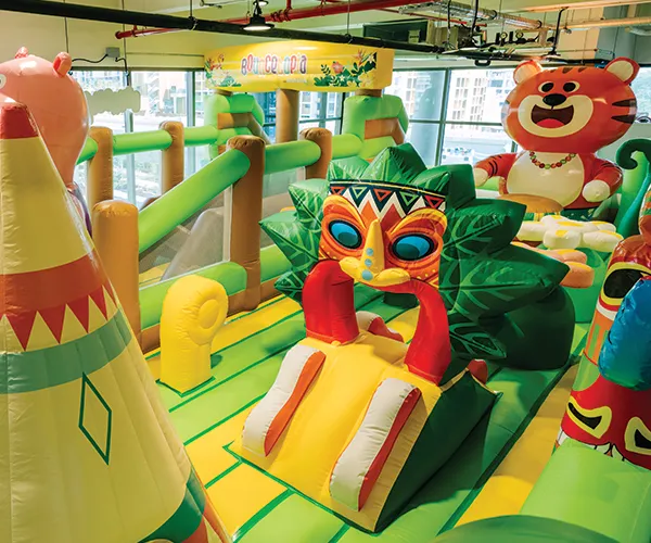 Interactive learning at Bouncetopia Tengah