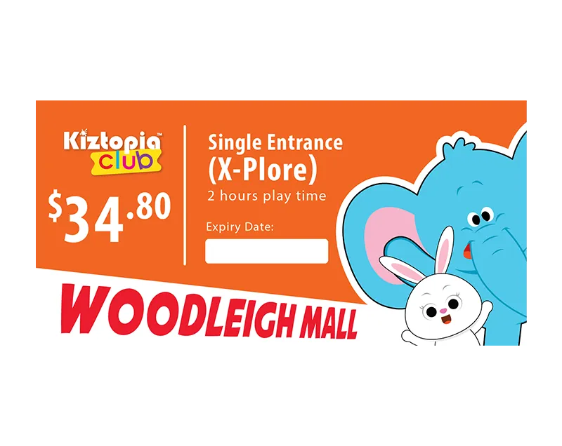Woodleigh - Single Admission - X-plore (2 Hours)